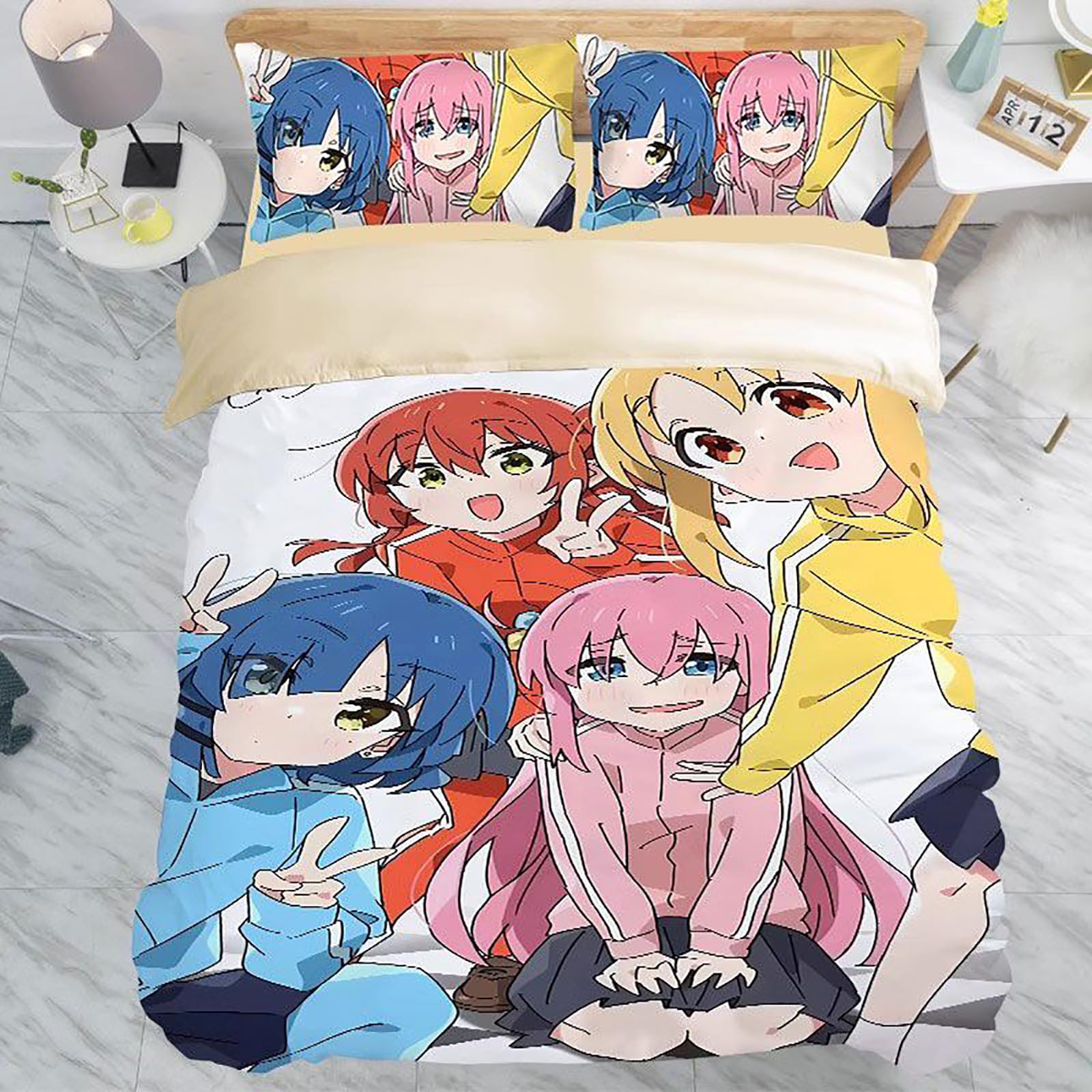 Amazon.co.jp: ぼっち・ざ・ろっく 布団カバー 4点セット シーツ